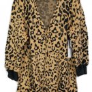 1State Brown Black Animal Print Women's Cardigan Sweater Open Front Size 3X 047 1State Brown Black Animal Print Women's Cardigan Sweater Open Front Size 3X 047
