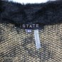 1State Brown Black Animal Print Women's Cardigan Sweater Open Front Size 3X 047