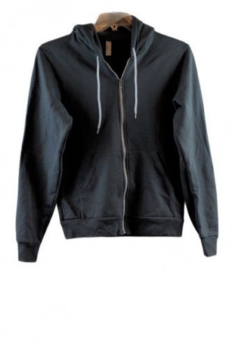 American Apparel Gray Men's Sweatshirt Hooded Small 014