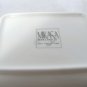 Set of 2 Mikasa White Chelsea Candy Dish Tray Christmas Cheer Bone China 4 1/2"