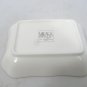 Set of 2 Mikasa White Chelsea Candy Dish Tray Christmas Cheer Bone China 4 1/2"