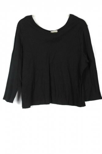 Coldwater Creek Black Women's Long Sleeve Shirt Pullover Size 2X 024
