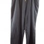 Bechamel Black Women's Casual Stretch Pull On Pants Elastic Waist Tie Large 047