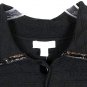 Charter Club Black Women's Cardigan Collared Sweater Full Front Buttons 1X 027