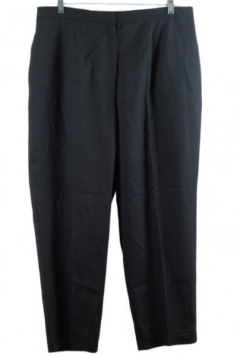 Josephine Chaus Black Women's Dress Pants Zip Closure Hook & Eye 18 056