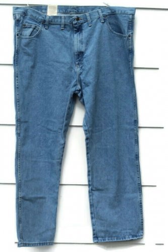 Wrangler Rugged Wear Relaxed Fit Men's Blue Denim Pants Jeans 46 x 30  002