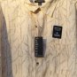 Van Heusen Yellow Men's Dress Shirt Oasis Prints Big & Tall Size 2XL  006