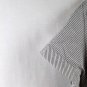 Sag Harbor White Striped Women's Top Blouse Collared 2X 060