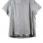 Sag Harbor White Striped Women's Top Blouse Collared 2X 060
