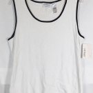 Villager by Liz Claiborne White Women's Pullover Sleeveless Tank Top Size 2 035W