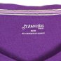 St John's Bay Purple Women's Casual Shirt Short Sleeve 2X 025