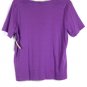 St John's Bay Purple Women's Casual Shirt Short Sleeve 2X 025