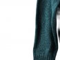 Karen Scott Green Women's Knit Sweater Zip Closure High Neck XL 054