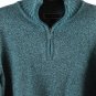 Karen Scott Green Women's Knit Sweater Zip Closure High Neck XL 054