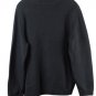 Lauren Ralph Lauren Black Women's Stretch Sweater Half Button Mock Neck 2X 055