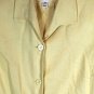 Rena Rowan Yellow Women's Career Blazer Button Up Front Closure 16W 033