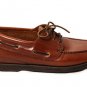 Fieldmaster Nantucket Men's Casual Boat Shoes Brown Leather Slip On Loafer 12 D