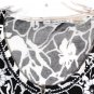 Peter Nygard Black White Women's Long Sleeve Top Blouse Beads 1X 045