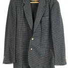 Structure Black Gray Houndstooth Men's Suit Jacket Size Small
