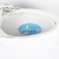 24 Hour Comfort Morgan Women's White Leather Shoes Wide Width Adjustable Strap