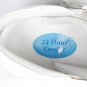 24 Hour Comfort Morgan Women's White Leather Shoes Wide Width Adjustable Strap