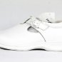 24 Hour Comfort Morgan Women's White Leather Shoes Wide Width Adjustable Strap