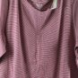 Chico's Women's Pima Striped Red & White Basic Tee Shirt Short Sleeve Size 4 026