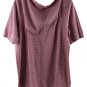 Chico's Women's Pima Striped Red & White Basic Tee Shirt Short Sleeve Size 4 026