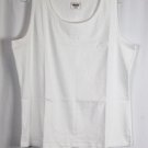 St Johns Bay White Women's Classic Tank Pullover Size 2X 003 St Johns Bay White Women's Classic Tank Pullover Size 2X 003