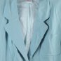 Saks Fift Avenue 100% Silk Blue Women's Career Blazer 1X 023