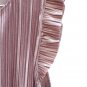 Worthington Women's Pink Pleated Velvet Top Blouse Short Sleeve Size XL  001
