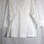 Venezia Jeans White Women's Eyelet Top Blouse 3/4 Sleeve 18/20 045