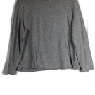 Croft & Barrow Gray Women's Long Sleeve Shirt Pullover Size 2X 008