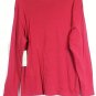 St John's Bay Red Women's Casual Shirt Long Sleeve Pullover 2X 034W