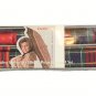 Vintage Traveler Plaid Self Folding Umbrella Silken Polyester Scarf Set