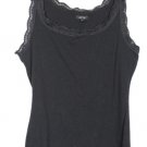 Apt 9 Black Women's Pullover Tank Top Lace Trim XL 020 Apt 9 Black Women's Pullover Tank Top Lace Trim XL 020