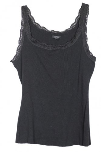 Apt 9 Black Women's Pullover Tank Top Lace Trim XL 020