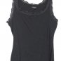 Apt 9 Black Women's Pullover Tank Top Lace Trim XL 020