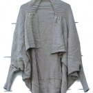 Women's Khaki Brown Knit Cardigan Shawl Sweater Size Medium  022