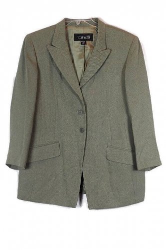 Linda Allard by Ellen Tracy Green Women's Career Blazer Light Jacket 16 034