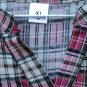 Multicolor Plaid Women's Lounge Shirt Long Sleeve Pullover Size XL  010