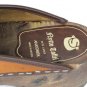 Vintage Aytto Toffel Anatomisk Botten Swedish Wooden Platform Woven Brown 10.5