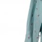 White Stag Snowflakes Santa Bear Blue Women's Long Sleeve Turtleneck Blouse  043
