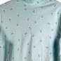 White Stag Snowflakes Santa Bear Blue Women's Long Sleeve Turtleneck Blouse  043