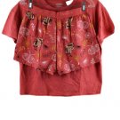 Joyspun 2 Piece Coral Women's Short Set XS 0-2 030