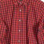 George Red Black Check Men's Long Sleeve Dress Shirt Small 013