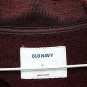 Old Navy Burgundy Men's Pullover Sweater HIgh Neck Front Half Zip Size Tall 009