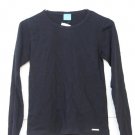 Planet Blue Women's Black Shirt Stretch Long Sleeve Pullover Size Petite S  020