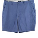 George Blue Men's Chino Above The Knee Short Zip Button Closure Size 34 006