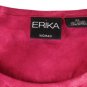 Erika Red Women's Short Sleeve Top Blouse Pullover 2X 001